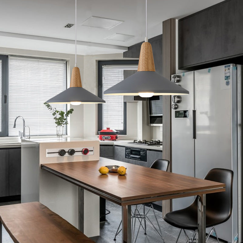 Metal Geometric Shape Hanging Light Nordic Macarons 1 Light Hanging Mount Lights