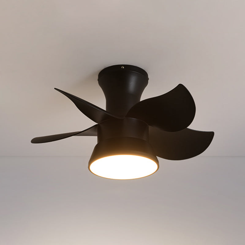 Ventiladores de techo de forma de ventilador de metal estilo para niños de 1 luces de lámpara de ventilador de techo