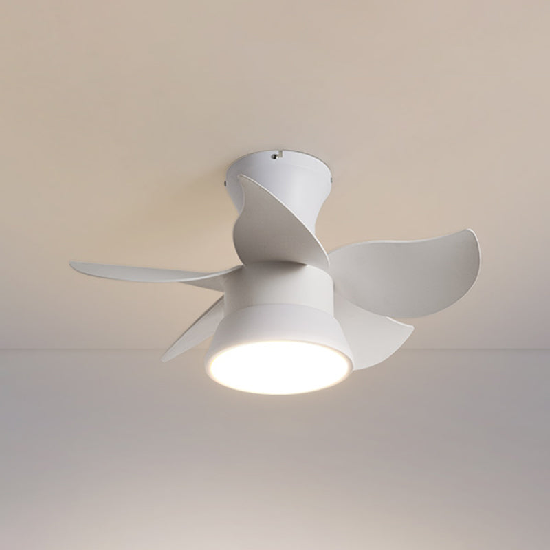 Ventiladores de techo de forma de ventilador de metal estilo para niños de 1 luces de lámpara de ventilador de techo