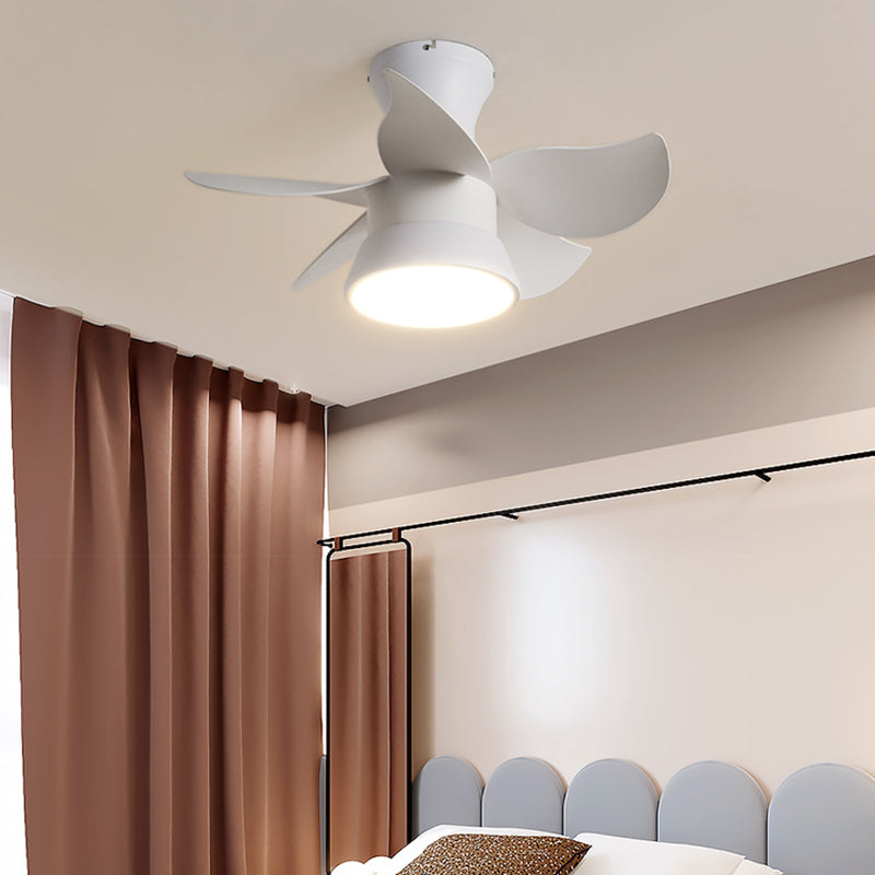 Ventiladores de techo de forma de ventilador de metal estilo para niños de 1 luces de lámpara de ventilador de techo