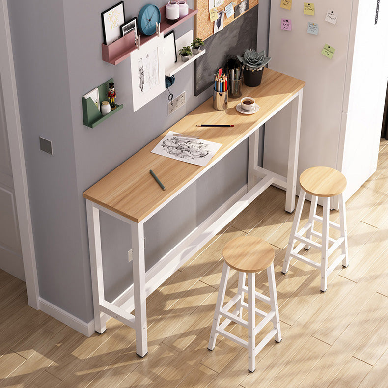 Rectangle Bar Table Contemporary Bar Table with Trestle Base