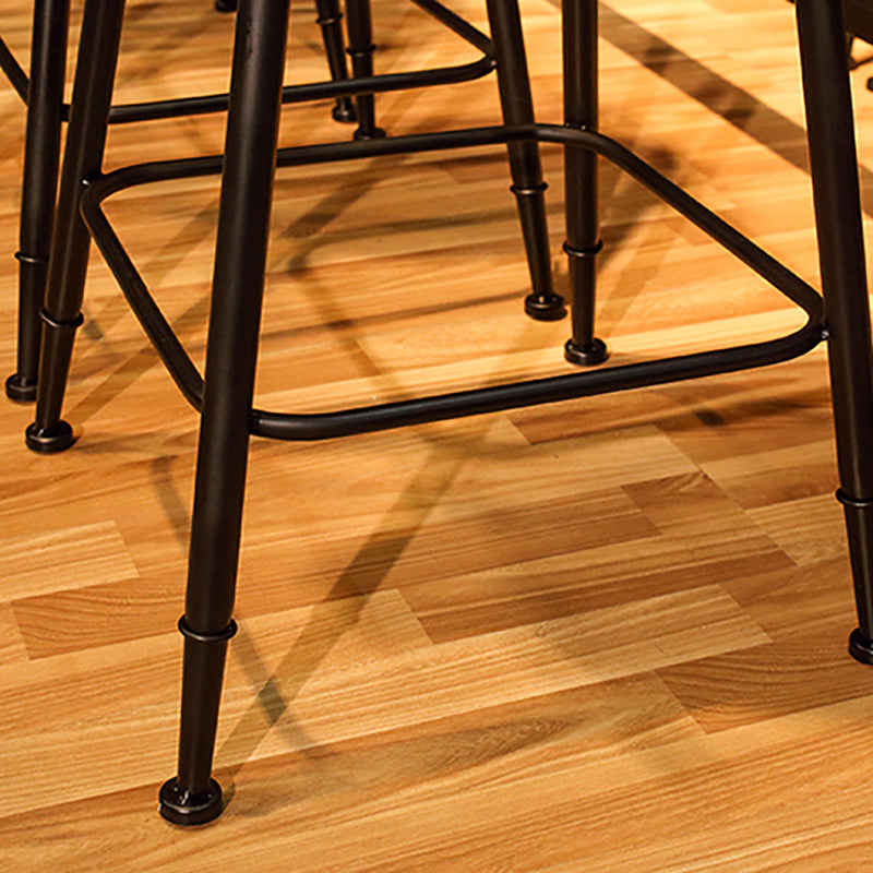 29.53" Industrial Bar and Counter Stool Low Back Stool with 4 Legs
