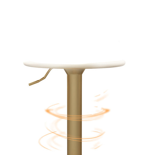 Glam Upholstered Home Stool Matte Finish Footrest Low Back Barstool