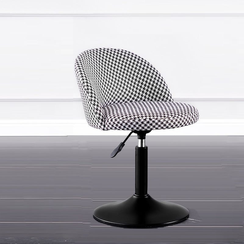 Contemporary Leather Home Stool Matte Finish Adjustable Footrest Barstool