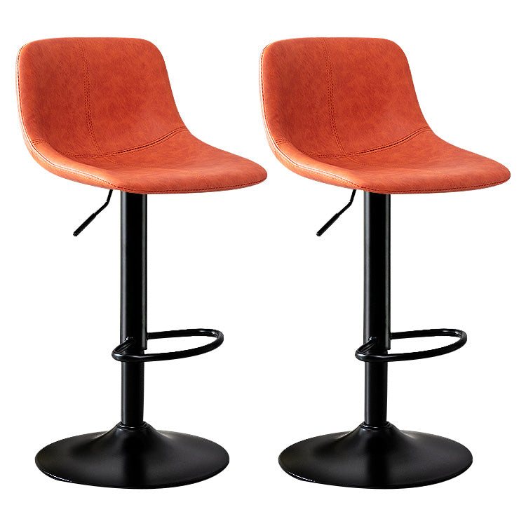 Modern Home Leather Stool Swivel Adjustable Footrest Barstool
