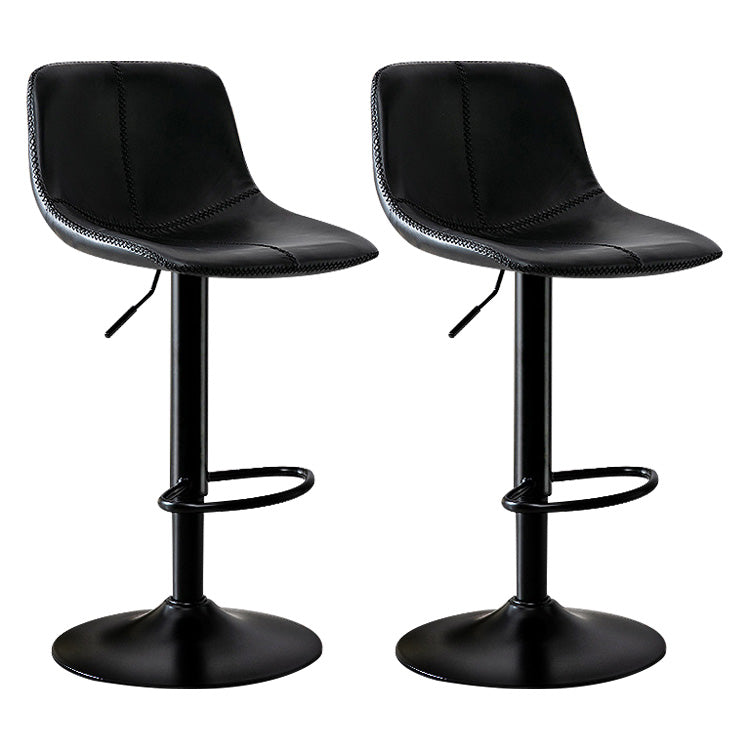 Modern Home Leather Stool Swivel Adjustable Footrest Barstool