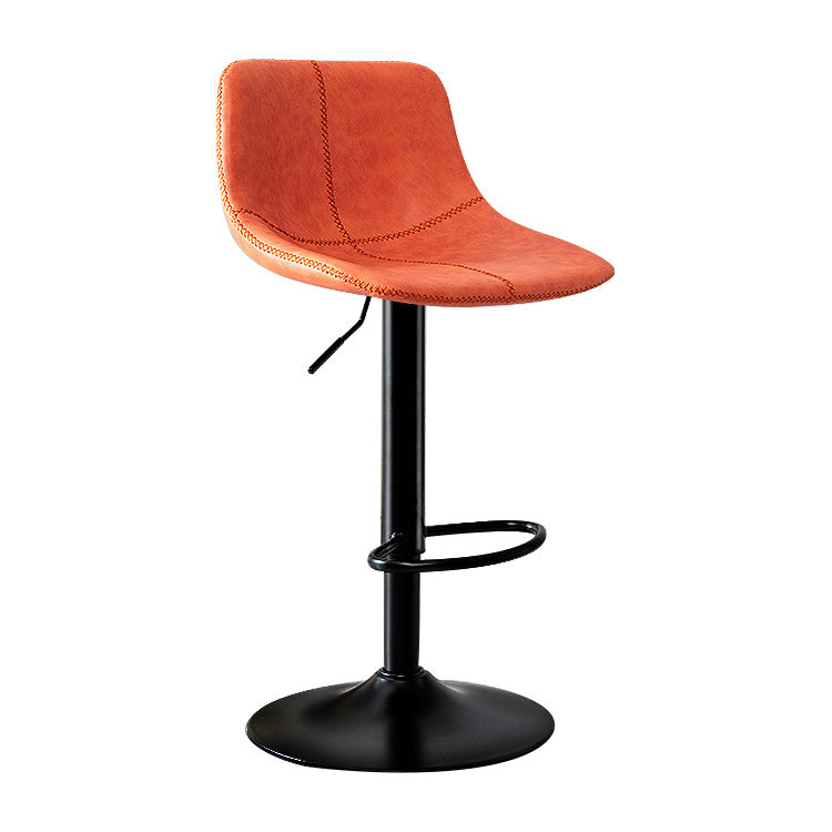 Modern Home Leather Stool Swivel Adjustable Footrest Barstool