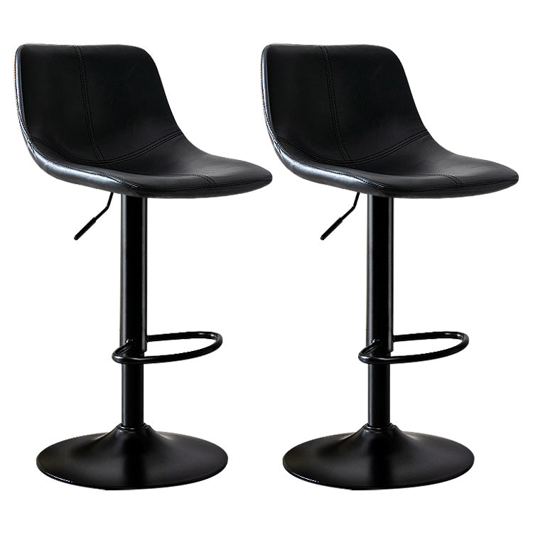 Modern Home Leather Stool Swivel Adjustable Footrest Barstool