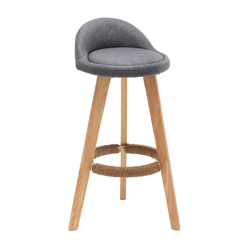Scandinavian Home Solid Wood Bar Stool Matte Finish Footrest Stool