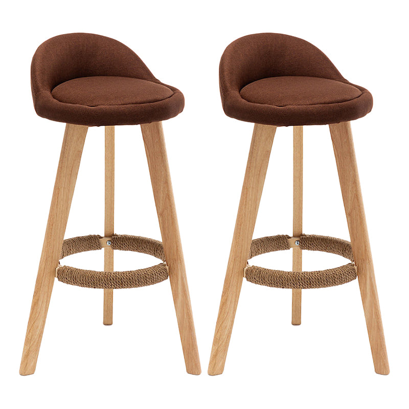 Scandinavian Home Solid Wood Bar Stool Matte Finish Footrest Stool