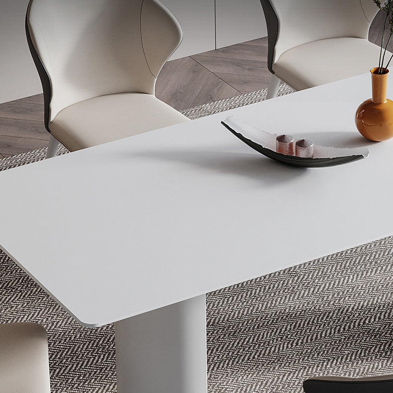 Modern Sintered Stone Top Dining Set 1/4/5/7 Rectangle Pieces Dining Table with Chairs