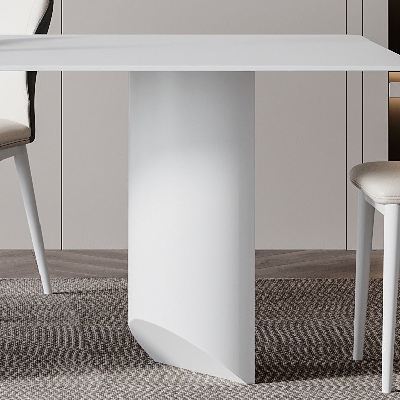 Modern Sintered Stone Top Dining Set 1/4/5/7 Rectangle Pieces Dining Table with Chairs