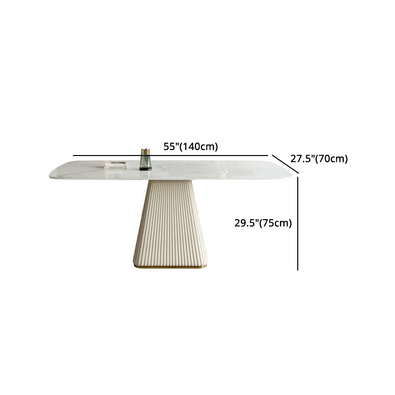 Nordic Sintered Stone Top Dining Set Rectangle 1/5/6/7 Pieces Dining Table with Chairs