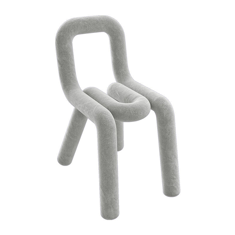 Modern Style Upholstered Side Chair Open Back Dining Side Chair
