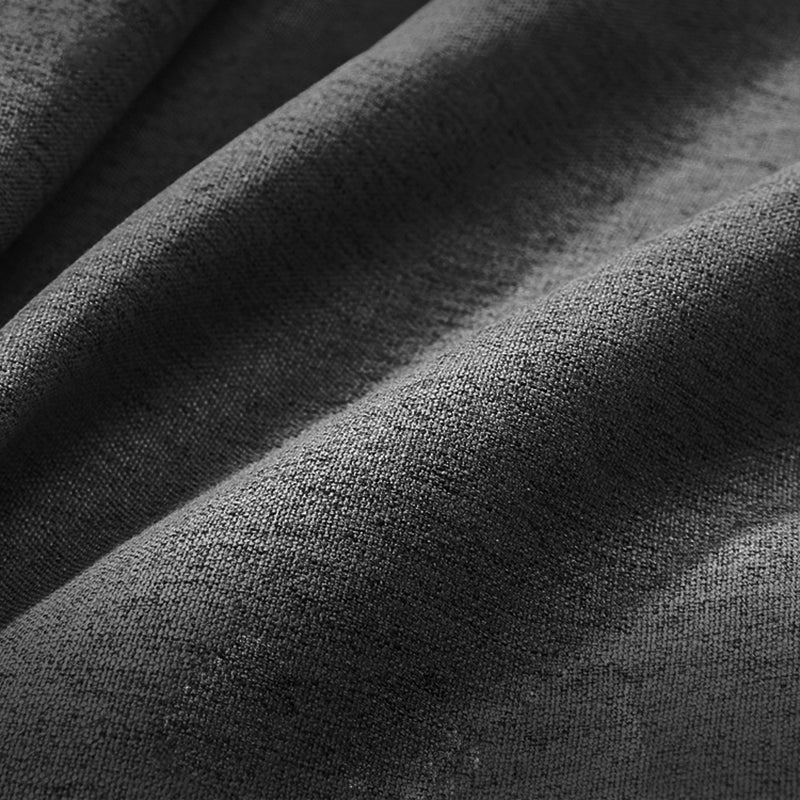 Dark Gray Pillow Top Arm Sectional Upholstered Cushions Back Sofa and Chaise