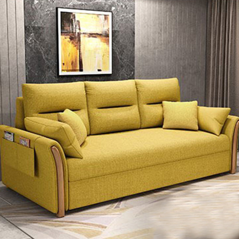 Fabric Sofa Bed Settee Furniture Flared Arm Latex Filled Sofa