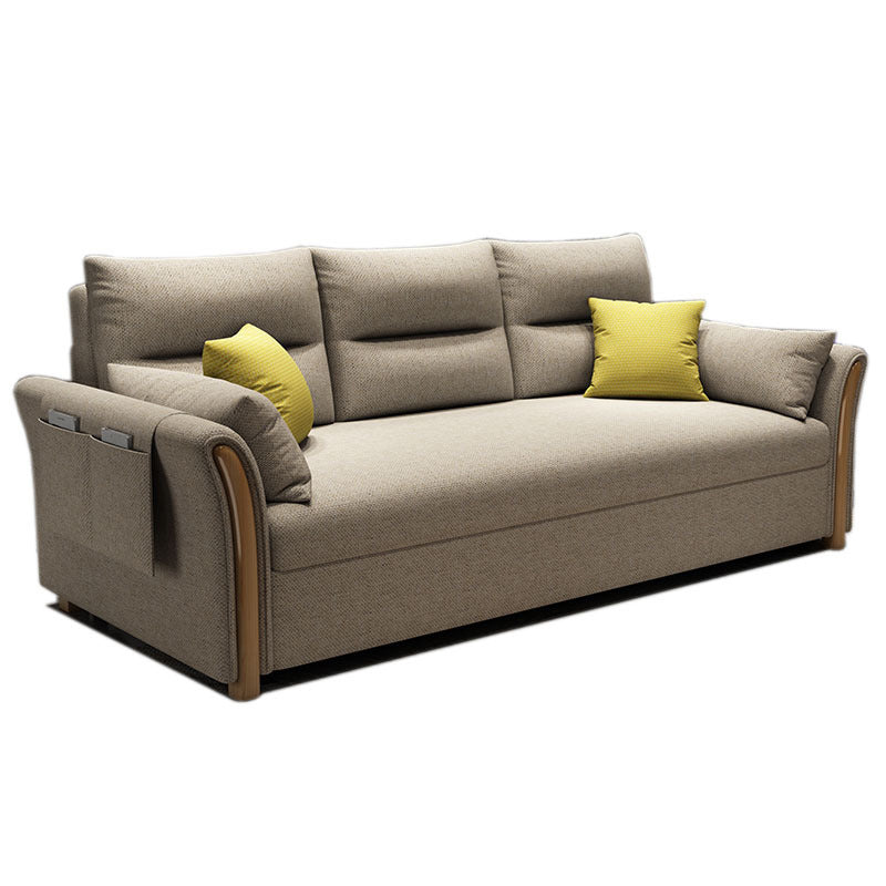 Fabric Sofa Bed Settee Furniture Flared Arm Latex Filled Sofa