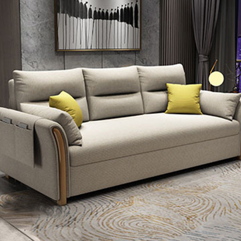 Fabric Sofa Bed Settee Furniture Flared Arm Latex Filled Sofa