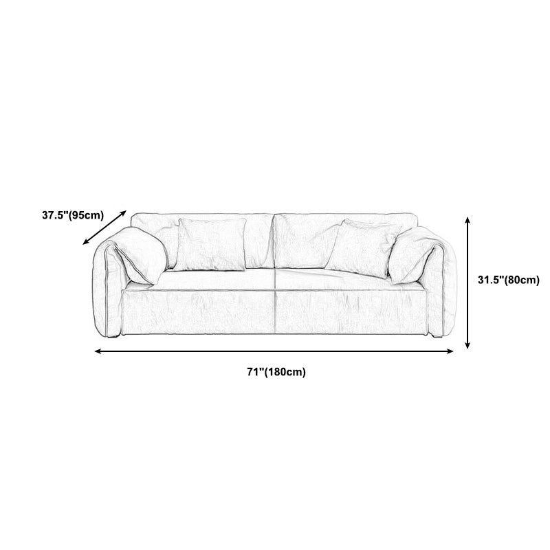 Stationary Fabric Living Room Pillow Top Arm Standard Green Settee
