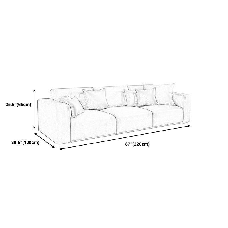 Stoff Wohnzimmer Quadrat Arm Standard Kissen zeitgenössische Sitzplätze