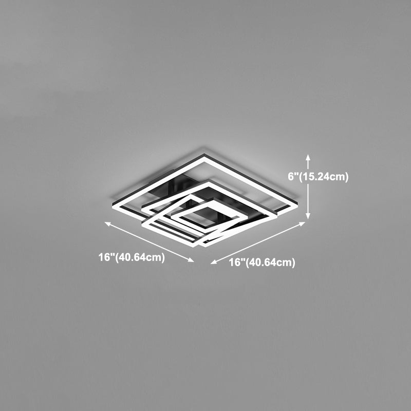 Lampada a filo contemporaneo geometrico 4 lampade a filo in metallo in metallo in nero