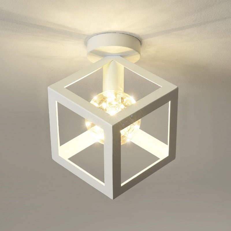 Industriële spoelverlichtingsarmaturen Geometrische metalen 1 lichtspoelmontagelampen
