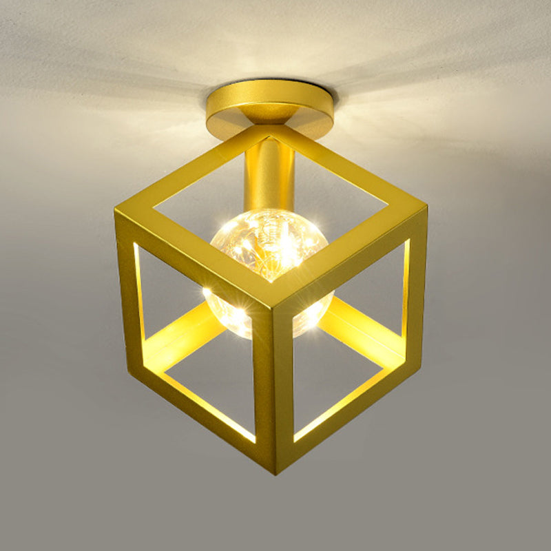 Industriële spoelverlichtingsarmaturen Geometrische metalen 1 lichtspoelmontagelampen