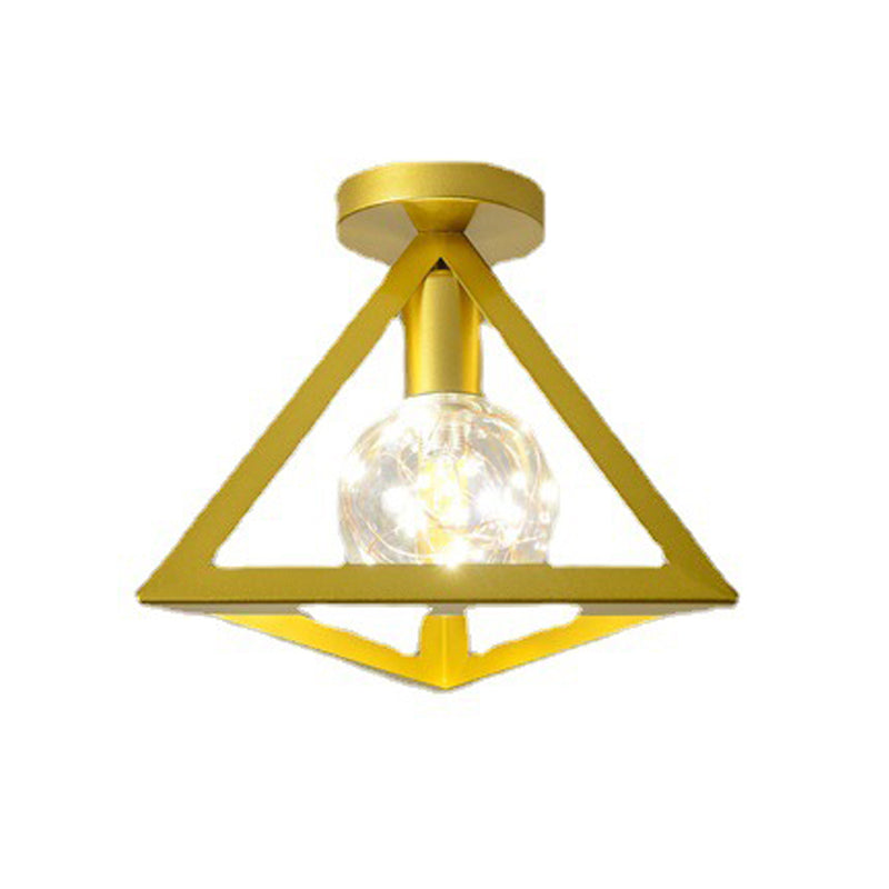 Industriële spoelverlichtingsarmaturen Geometrische metalen 1 lichtspoelmontagelampen