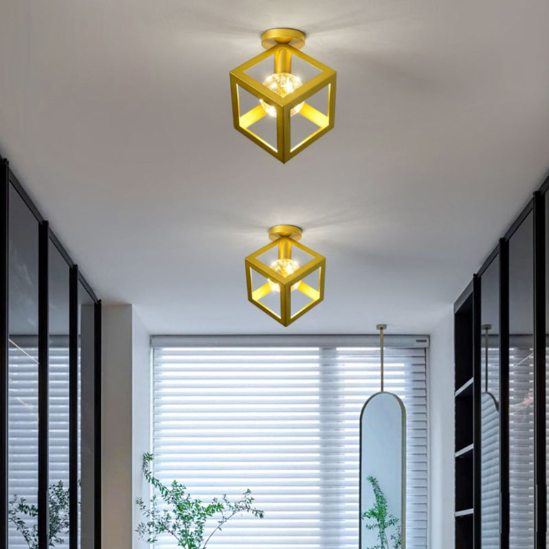 Industriële spoelverlichtingsarmaturen Geometrische metalen 1 lichtspoelmontagelampen