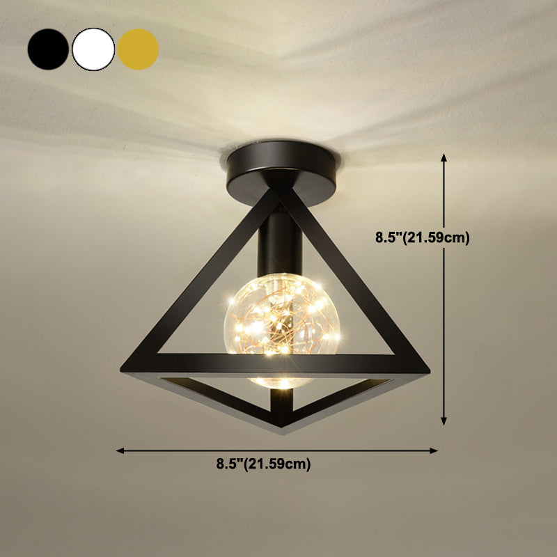 Industriële spoelverlichtingsarmaturen Geometrische metalen 1 lichtspoelmontagelampen