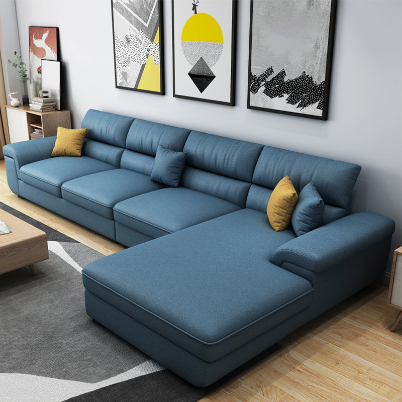 137.8"L x 70.87"W x 37.4"H Upholstered Pillow Top Arm Sectionals