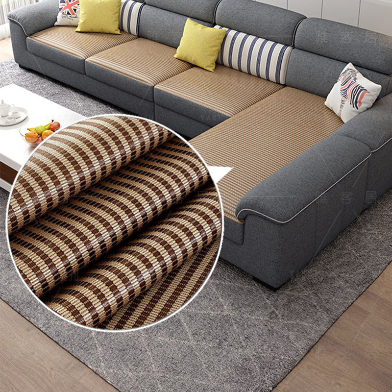 Grey Contemporary Stain-Resistant Living Room L-Shape Right Hand Facing Sofa