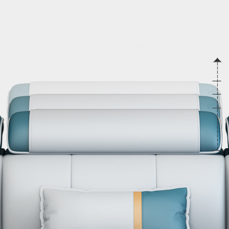 31.49" H Sectionals with Adjustable Bolster Pillows Faux Leather/Fabric Sectionals