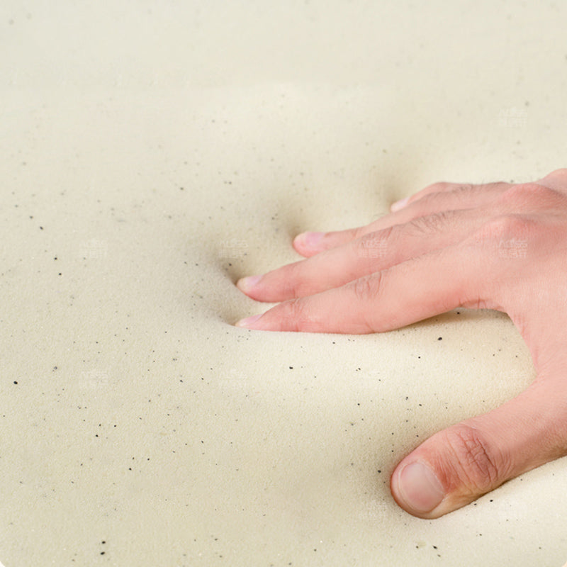 Faux Leather Pillowed Back Cushions Beige Furniture Sectionals