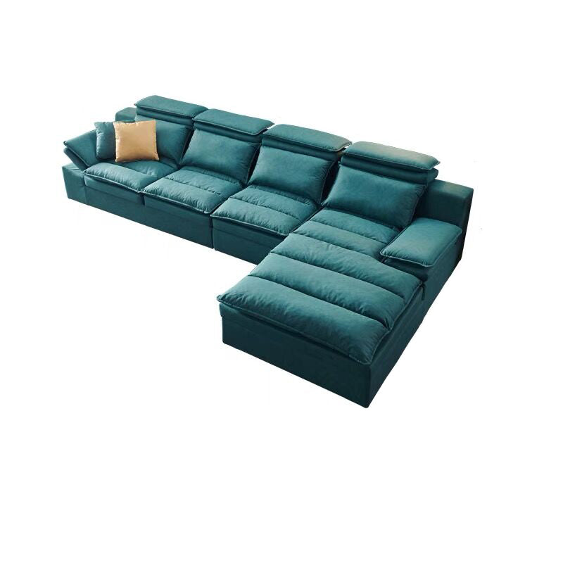 Modern Modular Reversible Sectional with High Back for Apartment