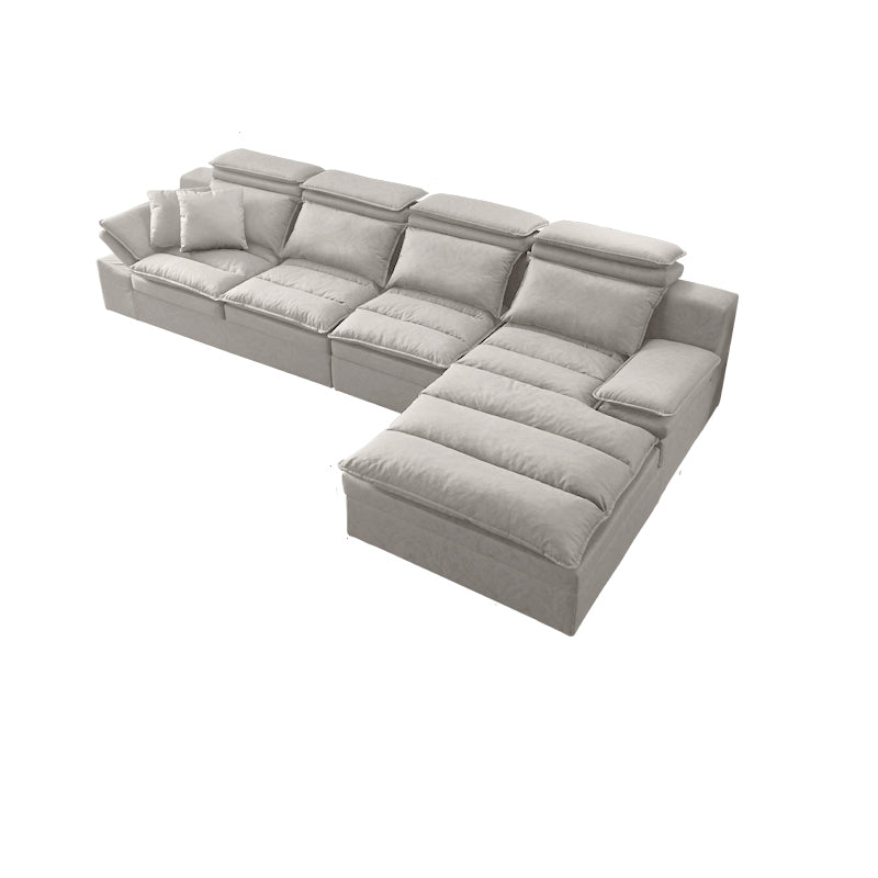Modern Modular Reversible Sectional with High Back for Apartment