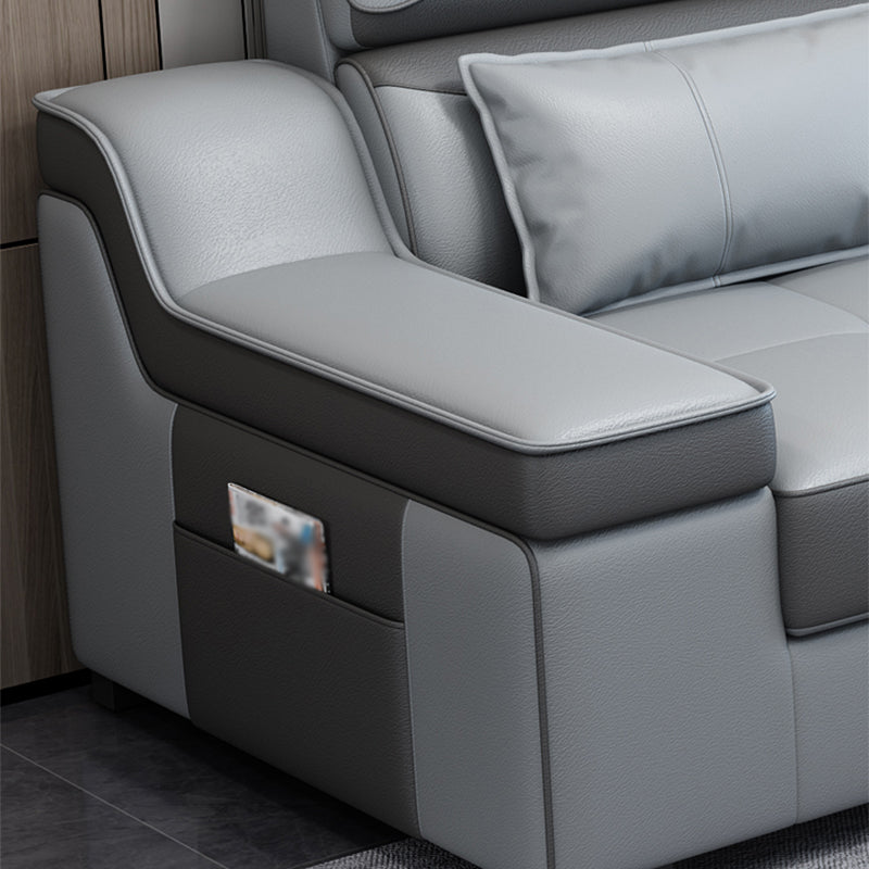 133.86"D x 70.87"W x 35.43"H Modern Removable Cushions Scooped Arm Sectionals with Storage
