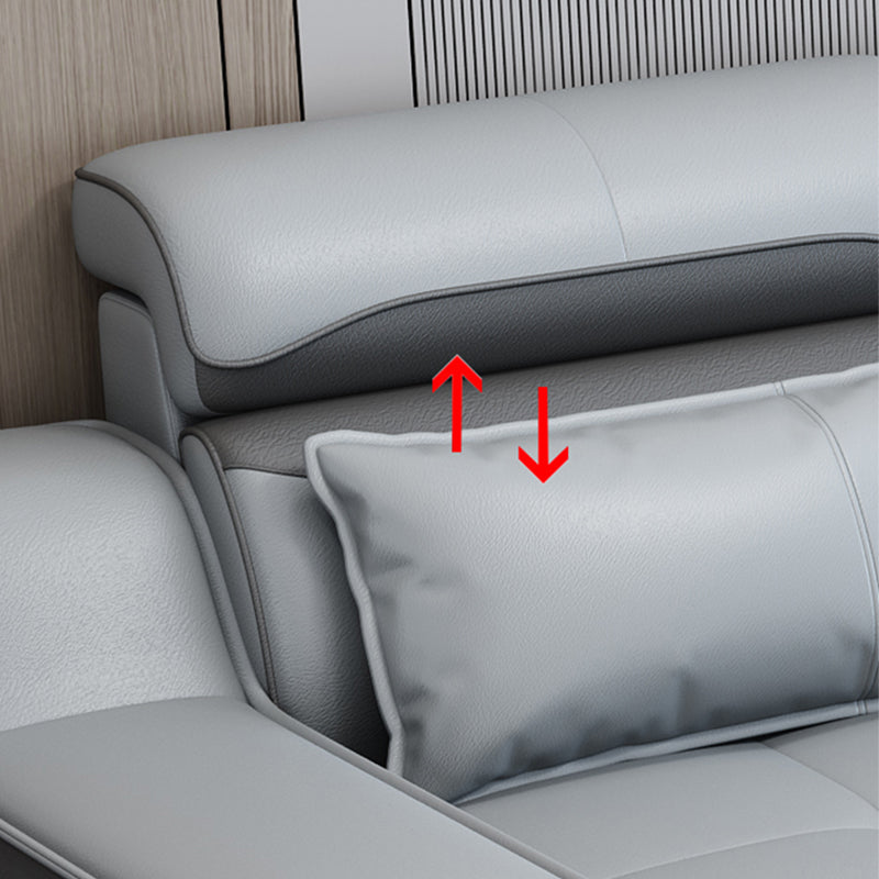 133.86"D x 70.87"W x 35.43"H Modern Removable Cushions Scooped Arm Sectionals with Storage