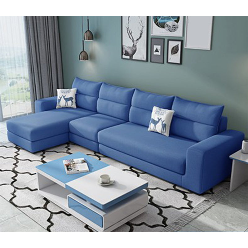 106.3"L x 57.09"W x 27.6"H 4-Seat Cushion Back Sectionals with Slipcover