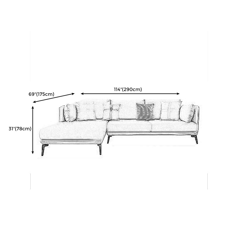 Contemporary Stain-Resistant Faux Leather Square Arm Sofa/Sectional for Living Room
