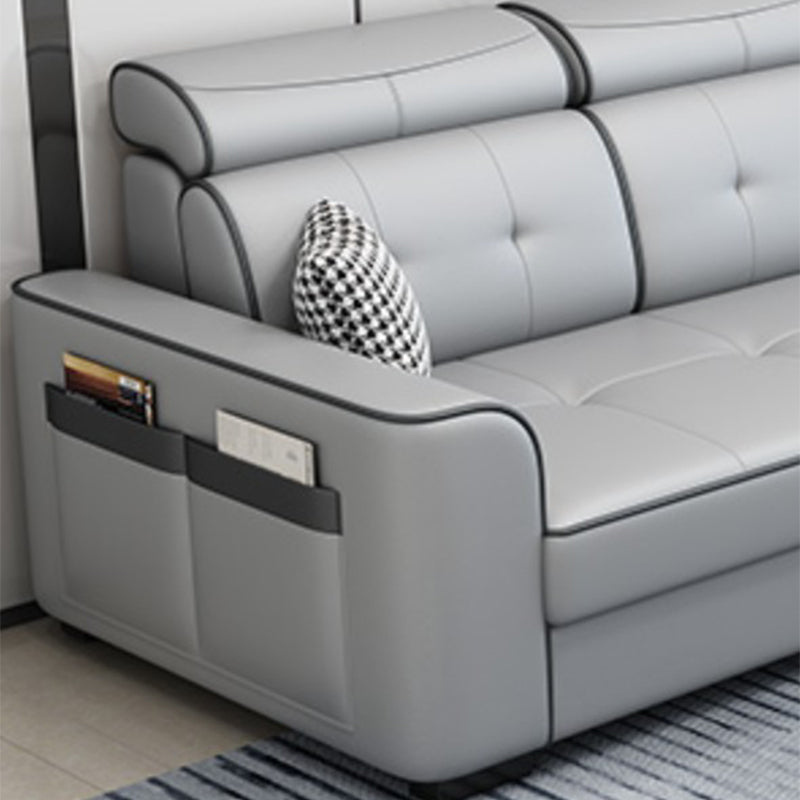 106.3"L x 57.09"W x 35.43"H Fabric Adjustable High Back Sectionals Sofa with Storage