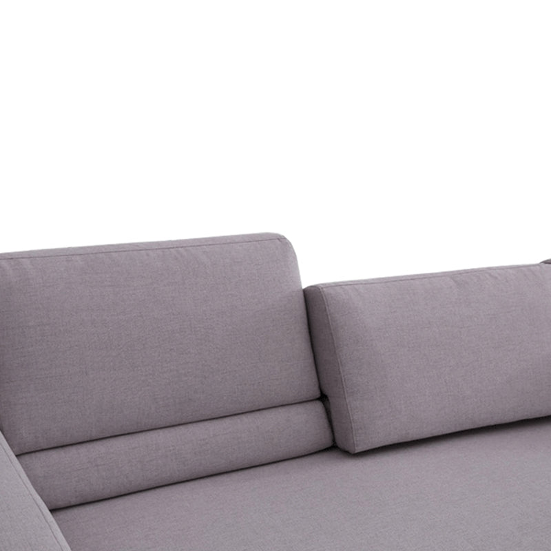 Faux Leather Contemporary Modular Sectional for Four People with Storage