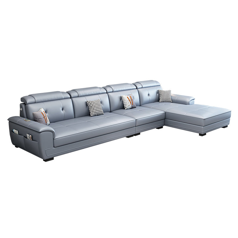 133.07" L x 70.86" W x 35.43" H Stain-Resistant Faux Leather Pillow Top Arm Sectionals