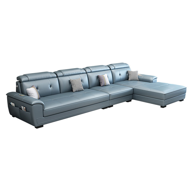 133.07" L x 70.86" W x 35.43" H Stain-Resistant Faux Leather Pillow Top Arm Sectionals