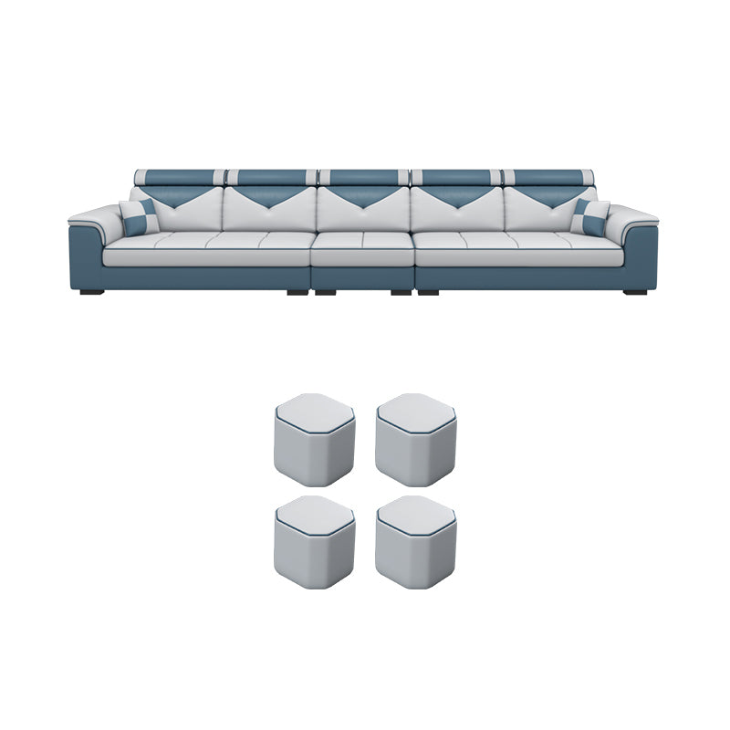 Contemporary Removable Cushions Sectionals 35.43"High Pillow Top Arm Sofa with Storage