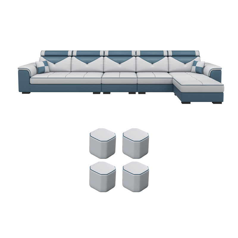 Contemporary Removable Cushions Sectionals 35.43"High Pillow Top Arm Sofa with Storage