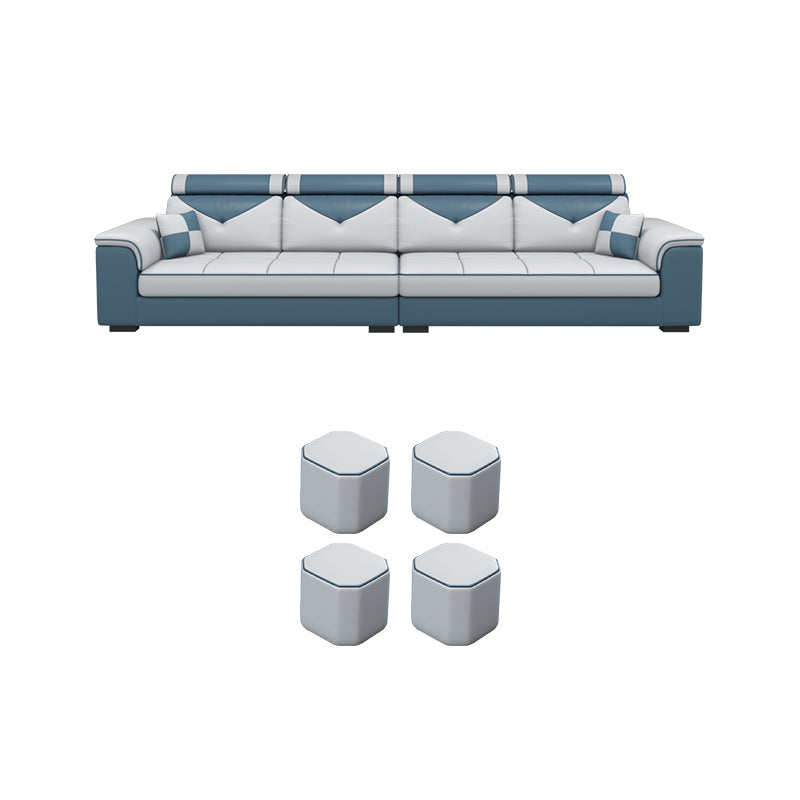 Contemporary Removable Cushions Sectionals 35.43"High Pillow Top Arm Sofa with Storage