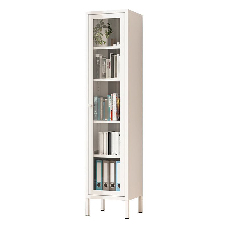 13.78 "W Bücherregal Skandinavisches Regal -Bücherregal für Zuhause und Büro mit Tür