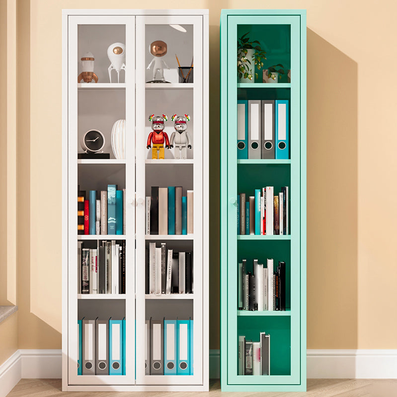 13.78 "W Bücherregal Skandinavisches Regal -Bücherregal für Zuhause und Büro mit Tür