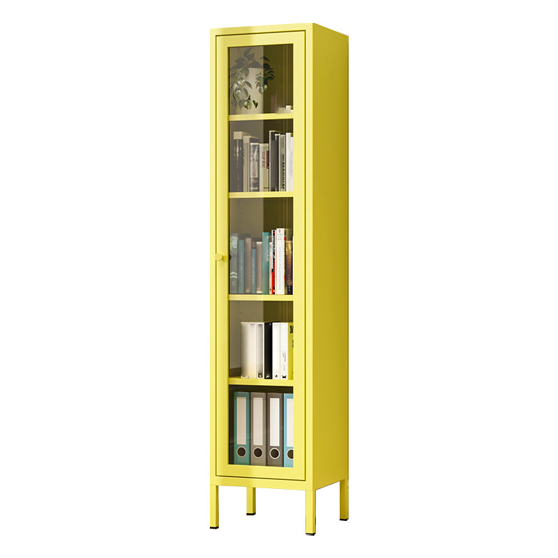 13.78 "W Bücherregal Skandinavisches Regal -Bücherregal für Zuhause und Büro mit Tür